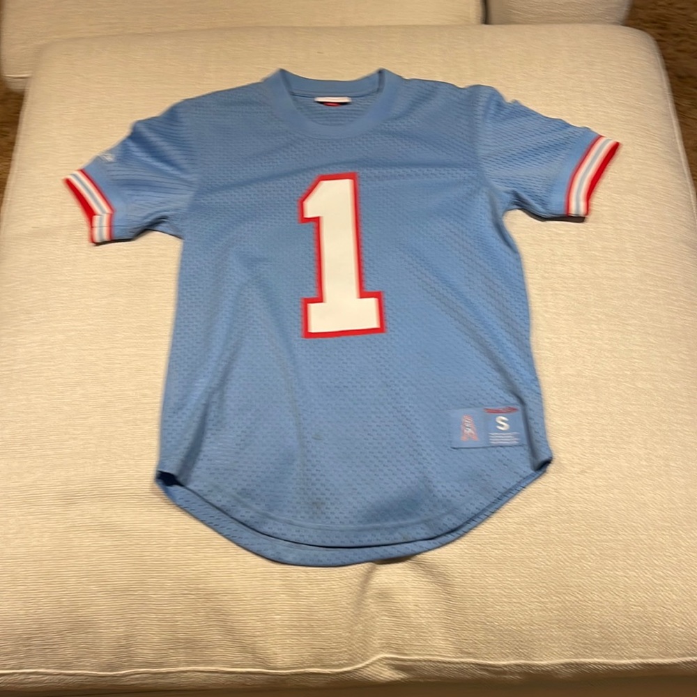 Vintage Mitchell and ness Houston Oilers Warren Moon jersey